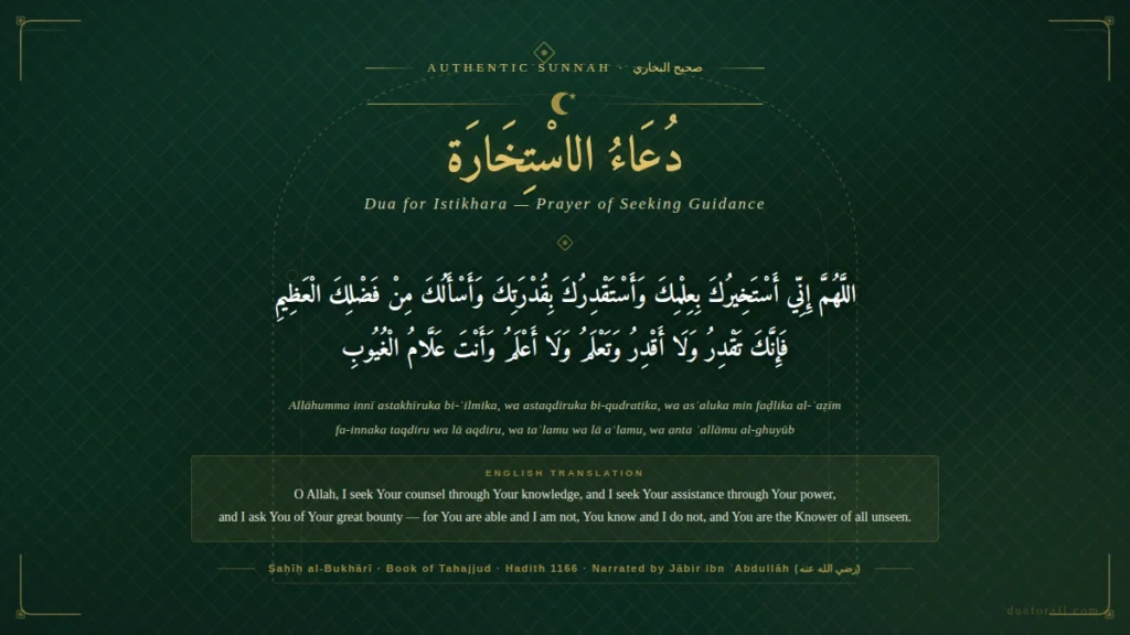 Dua for Istikhara