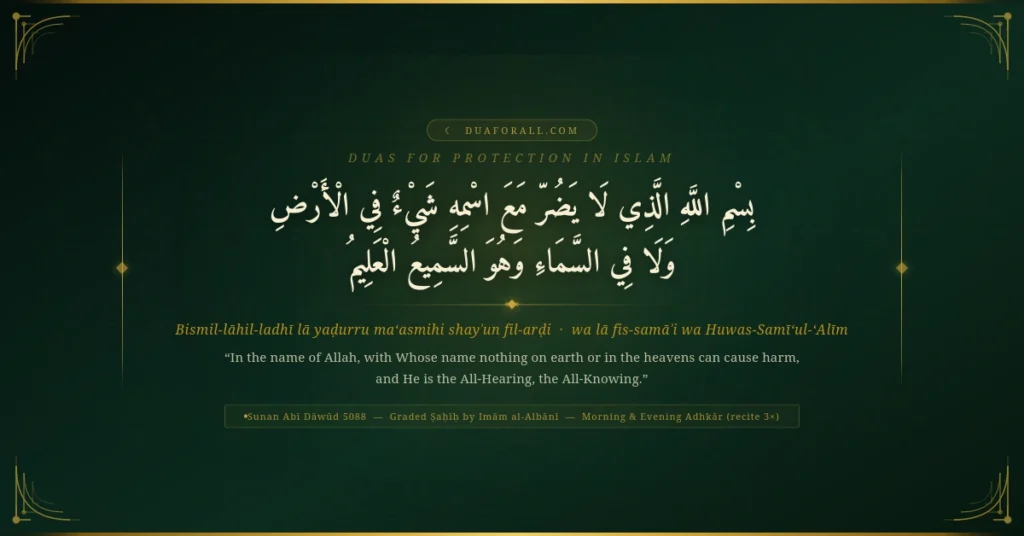 Duas for Protection in Islam