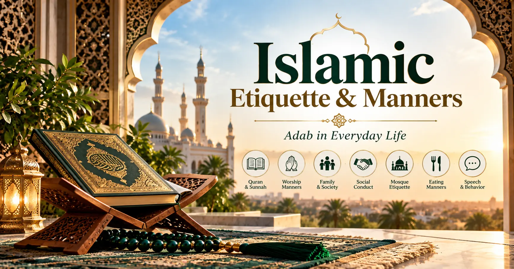 Islamic etiquette and Adab in daily life: Muslim manners guide